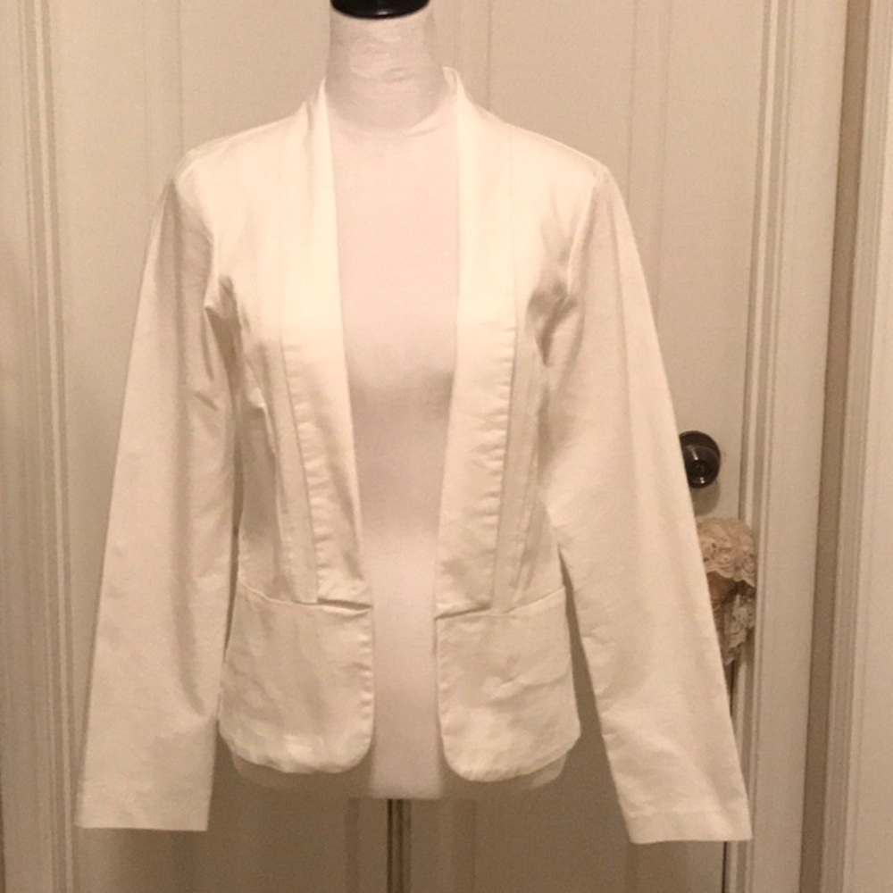 Crisp white blazer